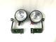 Headlight Light With Bracket Pair Left & Right Fit For Willys Jeep Mb Ford Gpw