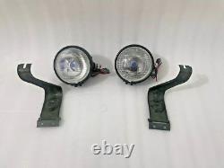 Headlight Light with Bracket Pair Left & Right Fit For Willys Jeep MB Ford GPW