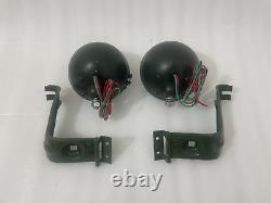 Headlight Light with Bracket Pair Left & Right Fit For Willys Jeep MB Ford GPW