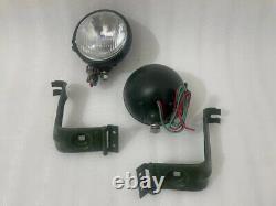 Headlight Light with Bracket Pair Left & Right Fit For Willys Jeep MB Ford GPW