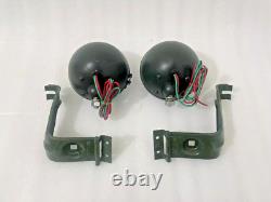 Headlight Light with Bracket Pair Left & Right Fit For Willys Jeep MB Ford GPW