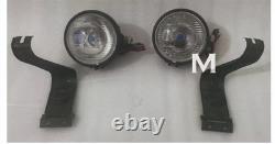 Headlight Light with Bracket Pair Left & Right Fits willys jeep MB ford GPW F