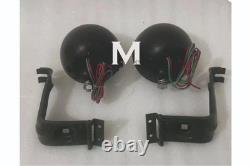 Headlight Light with Bracket Pair Left & Right Fits willys jeep MB ford GPW F