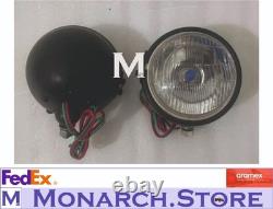 Headlight Light with Bracket Pair Left & Right Fits willys jeep MB ford GPW F