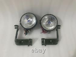 Headlight Light with Bracket Pair Left & Right For Willys Jeep MB Ford GPW