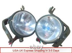 Headlight Light with Bracket Pair Left & Right fits willys FOR jeep MB ford GPW