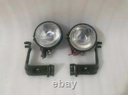 Headlight Light with Bracket Pair Left & Right fits willys jeep MB ford GPW
