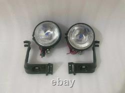 Headlight Light with Bracket Pair Left & Right fits willys jeep MB ford GPW