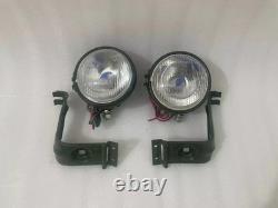 Headlight Light with Bracket Pair Left & Right fits willys jeep MB ford GPW