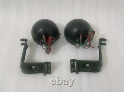 Headlight Light with Bracket Pair Left & Right fits willys jeep MB ford GPW