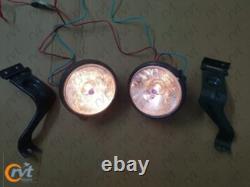 Headlight Light with Bracket Pair Left & Right fits willys jeep MB ford GPW