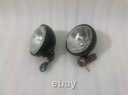 Headlight Light with Bracket Pair Left & Right fits willys jeep MB ford GPW