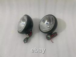 Headlight Light with Bracket Pair Left & Right fits willys jeep MB ford GPW