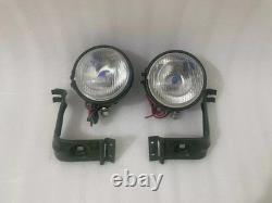 Headlight Light with Bracket Pair Left & Right fits willys jeep MB ford GPW F