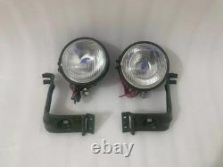 Headlight Light with Bracket Pair Left & Right fits willys jeep MB ford GPW F