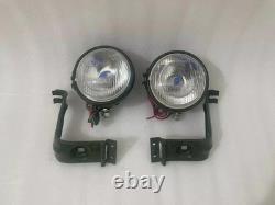 Headlight Light with Bracket Pair Left & Right fits willys jeep MB ford GPW F