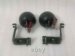 Headlight Light with Bracket Pair Left & Right fits willys jeep MB ford GPW F