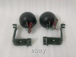 Headlight Light with Bracket Pair Left & Right fits willys jeep MB ford GPW F