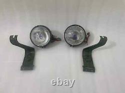 Headlight Light with Bracket Pair Left & Right fits willys jeep MB ford GPW F
