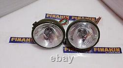 Headlight Light with Bracket Pair Left & Right fits willys jeep MB ford GPW F