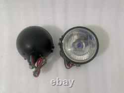 Headlight Light with Bracket Pair Left & Right fits willys jeep MB ford GPW F