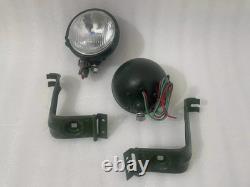Headlight Light with Bracket Pair Left & Right fits willys jeep MB ford GPW F