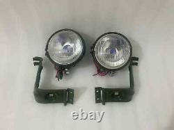 Headlight Light with Bracket Set Left & Right Compatible Willys Jeep MB Ford GPW
