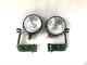Headlight Pair With Bracket (left & Right Side) Fit For Willys Jeep Mb Ford Gpw