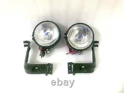 Headlight Pair with Bracket (Left & Right SIDE) Fit For Willys Jeep MB Ford GPW