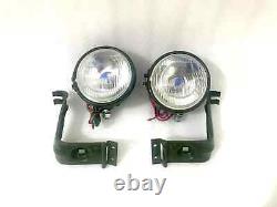 Headlight with Bracket Pair Left & Right Fit For Willys Jeep MB Ford GPW