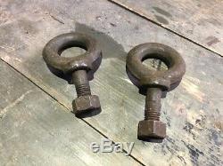 JEEP Willys MB, Ford GPW, Weasel M29 Original Pintle Hitch Eye Bolts NOS