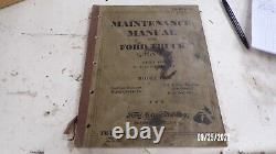 Jan 1942 TM 10-1349 Maintenance Manual for Ford Truck Model GPW 1/4 Ton 4x4 Jeep
