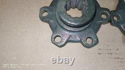 Jeep Ford GPW WW2 G503 Original Early Cast F Front Axle Drive Flange Pair Used