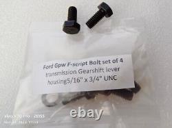 Jeep Ford Gpw WW2 F Script 16 Location Bolts (Set Of 107) high quality repro