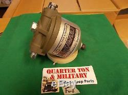 Jeep Willys MB GPW Fuel Filter FORD GPW style Museum quality Reproduction G503