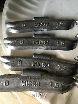 Lot Of NOS MICRO Winged Wheel Weights Lead 1.25 -1.5 -1 Oz Truck OEM