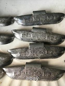 Lot Of NOS MICRO Winged Wheel Weights Lead 1.25 -1.5 -1 Oz Truck OEM