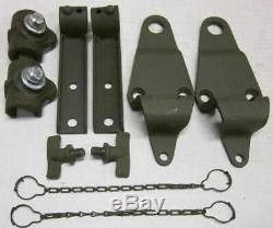 MB GPW Willys Ford WWII Jeep G503 Top Bow Bracket Set MB