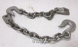 MB GPW Willys Ford WWII Jeep G529 Bantam MBT 1/4 Ton Trailer Safety Chain Pair