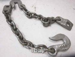 MB GPW Willys Ford WWII Jeep G529 Bantam MBT 1-4 Ton Trailer Safety Chain Pair