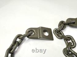 MB GPW Willys Ford WWII Jeep G529 Bantam MBT 1/4 Ton Trailer Safety Chain Pair