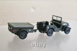 MV MODELS WWII US ARMY NS-QT04H WILLYS FORD STANDARD JEEP & TRAILER MB/GPW oa