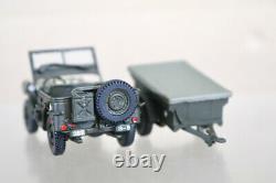 MV MODELS WWII US ARMY NS-QT04H WILLYS FORD STANDARD JEEP & TRAILER MB/GPW oa
