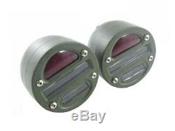 Military Cat Eye Rear Tail Light 4'' Pair For Willys Mb Ford Gpw Jeep Truck