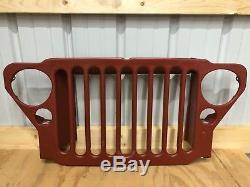 Military Jeep Grille Willys MB & Ford GPW 1941-1945 Reproduction 9 Slats grill