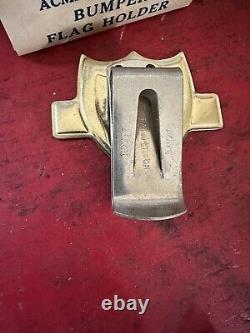 NOS 1940s Antique ww2 License plate Topper Vintage Chevy Ford Hot Rod 594C