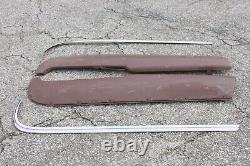 NOS 1959 Ford Mercury Edsel Rear Cruiser Fender Skirts with Stainless Trim PAIR