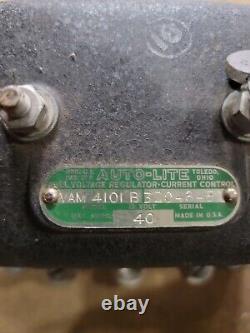 NOS AutoLite VAM-4101B 12 Volt 40 Amp Voltage Regulator, Willys MB Ford GPW Jeep