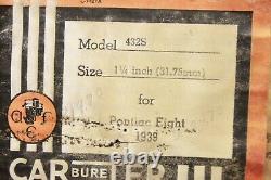 NOS Carter WA-1 1BBL Carburetor 1939 Pontiac Straight-8 Cylinder Engine 432s