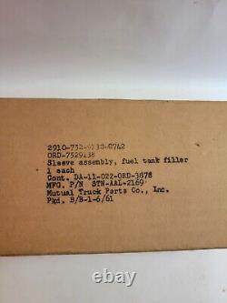 NOS Fuel Tank Filler Neck Sleeve & Filter A1472 WW2 Willys MB Ford GPW Jeep G503